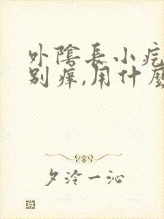 外阴长小疙瘩特别痒,用什么药膏