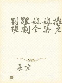 别跟姐姐撒野电视剧全集免费观看