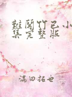 难哄竹已小说全集完整版