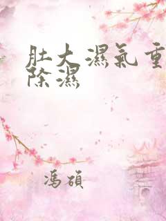 肚大湿气重怎么除湿