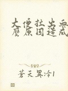 大便拉出血是什么原因造成的