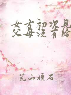 女方初次见男方父母没有给见面礼