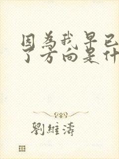 因为我早已迷失了方向是什么歌