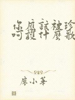 你应该被珍惜被呵护什么歌名