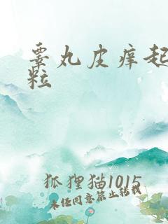 睾丸皮痒起红颗粒