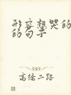 形容想哭的感觉的句子