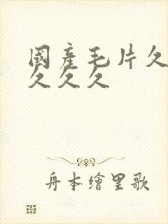 国产毛片久久久久久久