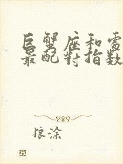 巨蟹座和处女座最配对指数是多少