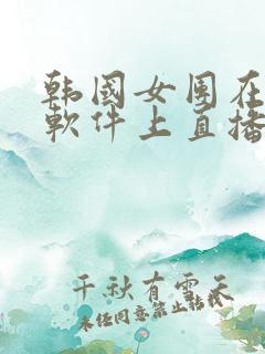 韩国女团在哪个软件上直播