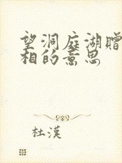 望洞庭湖赠张丞相的意思