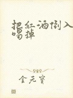 把红酒倒入b里喝掉