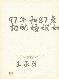 97牛和87兔相配婚姻如何