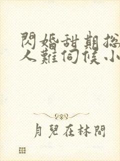 闪婚甜期总裁大人难伺候小说