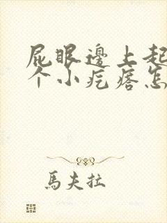 屁眼边上起了一个小疙瘩怎么回事