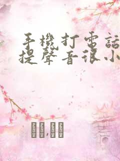 手机打电话开免提声音很小