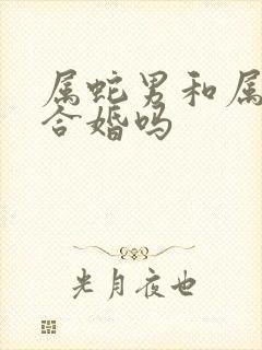 属蛇男和属虎女合婚吗