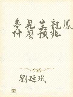 梦见生龙凤胎是什么预兆