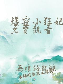 爆宠小狂妃短剧免费观看