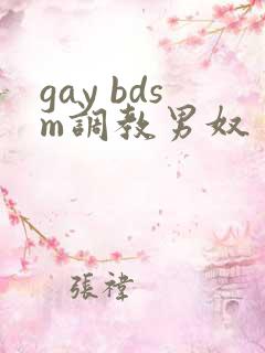 gay bdsm调教男奴