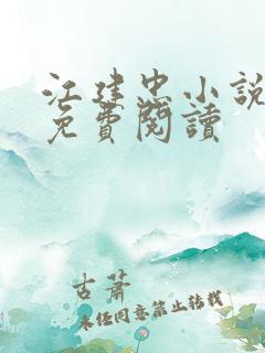 江建忠小说全集免费阅读