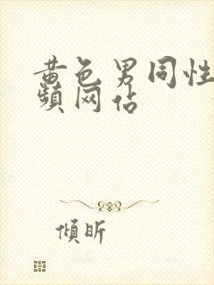 黄色男同性恋视频网站