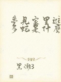 梦见家里进来好多蛇是什么预兆