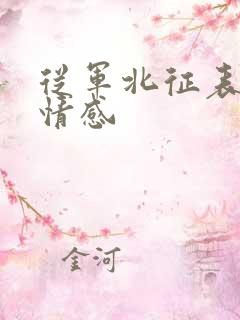 从军北征表达的情感