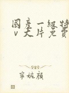 国产一级特黄aⅴ大片免费