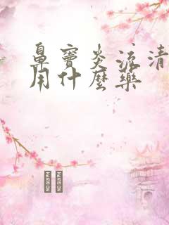 鼻窦炎流清鼻涕用什么药