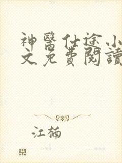 神医仕途小说全文免费阅读