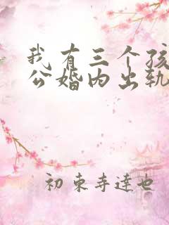 我有三个孩子老公婚内出轨怎么办