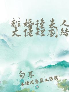 离婚后夫人成了大佬短剧结局