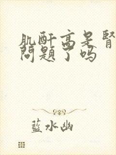 肌酐高是肾的出问题了吗