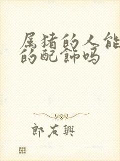 属猪的人能带蛇的配饰吗