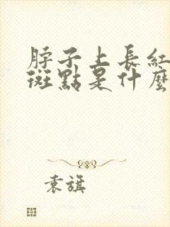 脖子上长红色的斑点是什么原因