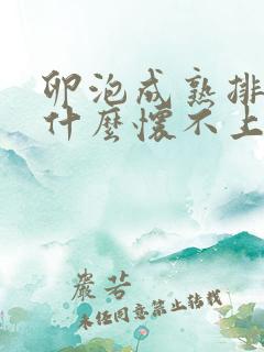 卵泡成熟排了为什么怀不上