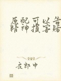 原配可以告小三精神损害赔偿吗