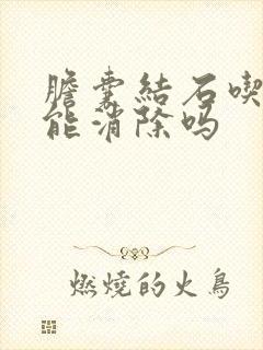 胆囊结石吃中药能消除吗