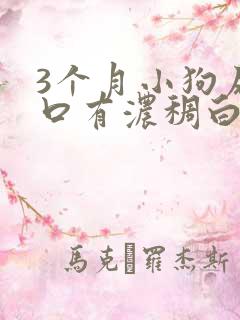 3个月小狗尿道口有浓稠白色