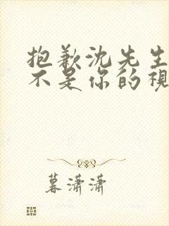 抱歉沈先生孩子不是你的视频