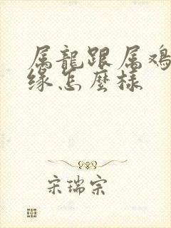 属龙跟属鸡的姻缘怎么样