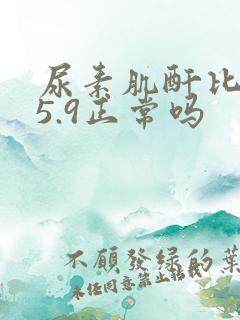 尿素肌酐比值25.9正常吗