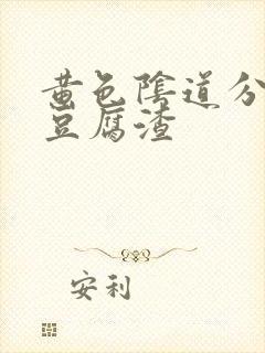 黄色阴道分泌物豆腐渣