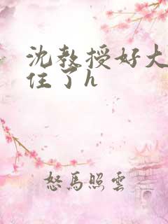 沈教授好大含不住了h