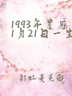 1993年农历1月21日一生命运