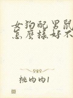 女狗配男鼠婚姻怎么样好不好