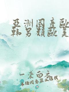 亚洲国产欧美日韩另类欧美日韩精品