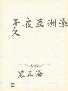 午夜亚洲激情久久