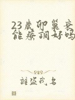 23岁卵巢衰退能疗调好吗