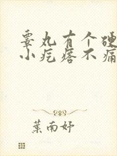 睾丸有个硬硬的小疙瘩不痛不痒